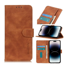 Load image into Gallery viewer, KHAZNEH Retro Texture Leather Phone Case, For iPhone 14, For iPhone 14 Plus, For iPhone 14 Pro, For iPhone 14 Pro Max