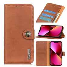 Load image into Gallery viewer, KHAZNEH Cowhide Texture Horizontal Flip Leather Phone Case, For iPhone 14, For iPhone 14 Plus, For iPhone 14 Pro, For iPhone 14 Pro Max