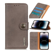 Load image into Gallery viewer, KHAZNEH Cowhide Texture Horizontal Flip Leather Phone Case, For iPhone 14, For iPhone 14 Plus, For iPhone 14 Pro, For iPhone 14 Pro Max
