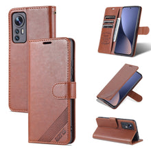 Load image into Gallery viewer, AZNS Sheepskin Texture Flip Leather Phone Case, For vivo S15e, For Honor Play 30, For OPPO K10, For OPPO K10 Pro, For Xiaomi 12 Lite
