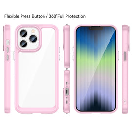 Colorful Series Acrylic + TPU Phone Case, For iPhone 14 Pro, For iPhone 14 Pro Max, For iPhone 14, For iPhone 14 Plus