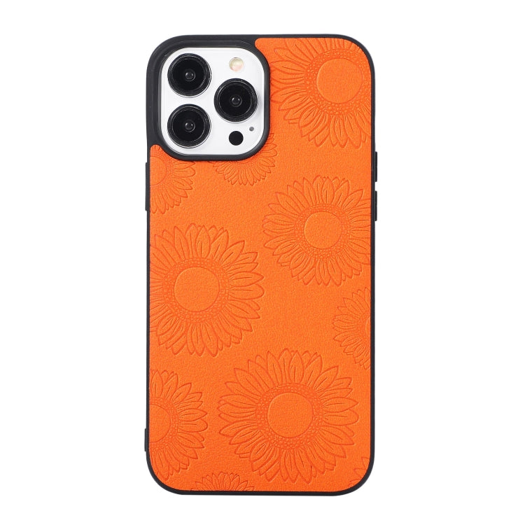 Sunflower Pattern PU+TPU+PC Shockproof Phone Case, For iPhone 13 Pro Max, For Motorola Razr 5G, For Huawei P50 Pocket, For Samsung Galaxy Z Flip3 5G, For Samsung Galaxy Z Fold3 5G