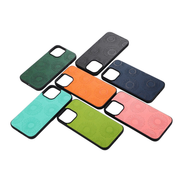 Sunflower Pattern PU+TPU+PC Shockproof Phone Case, For iPhone 13 Pro Max, For Motorola Razr 5G, For Huawei P50 Pocket, For Samsung Galaxy Z Flip3 5G, For Samsung Galaxy Z Fold3 5G
