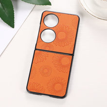 Load image into Gallery viewer, Sunflower Pattern PU+TPU+PC Shockproof Phone Case, For iPhone 13 Pro Max, For Motorola Razr 5G, For Huawei P50 Pocket, For Samsung Galaxy Z Flip3 5G, For Samsung Galaxy Z Fold3 5G