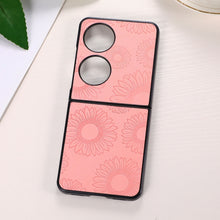 Load image into Gallery viewer, Sunflower Pattern PU+TPU+PC Shockproof Phone Case, For iPhone 13 Pro Max, For Motorola Razr 5G, For Huawei P50 Pocket, For Samsung Galaxy Z Flip3 5G, For Samsung Galaxy Z Fold3 5G