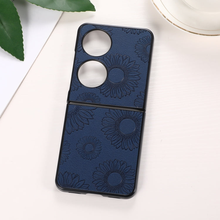 Sunflower Pattern PU+TPU+PC Shockproof Phone Case, For iPhone 13 Pro Max, For Motorola Razr 5G, For Huawei P50 Pocket, For Samsung Galaxy Z Flip3 5G, For Samsung Galaxy Z Fold3 5G