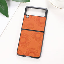 Load image into Gallery viewer, Sunflower Pattern PU+TPU+PC Shockproof Phone Case, For iPhone 13 Pro Max, For Motorola Razr 5G, For Huawei P50 Pocket, For Samsung Galaxy Z Flip3 5G, For Samsung Galaxy Z Fold3 5G