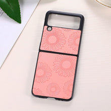 Load image into Gallery viewer, Sunflower Pattern PU+TPU+PC Shockproof Phone Case, For iPhone 13 Pro Max, For Motorola Razr 5G, For Huawei P50 Pocket, For Samsung Galaxy Z Flip3 5G, For Samsung Galaxy Z Fold3 5G