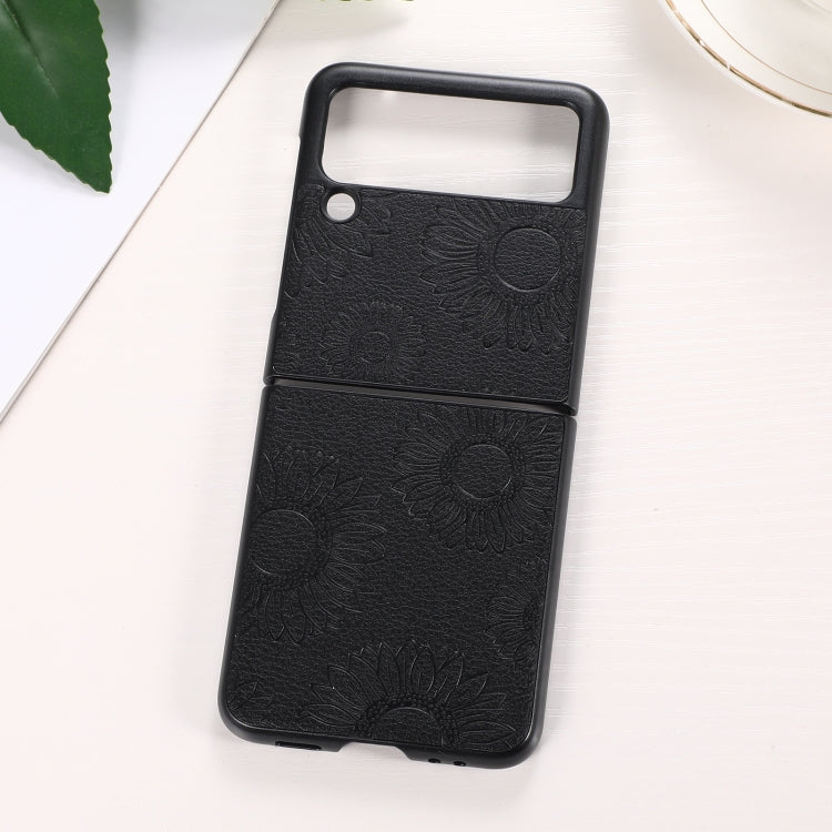 Sunflower Pattern PU+TPU+PC Shockproof Phone Case, For iPhone 13 Pro Max, For Motorola Razr 5G, For Huawei P50 Pocket, For Samsung Galaxy Z Flip3 5G, For Samsung Galaxy Z Fold3 5G