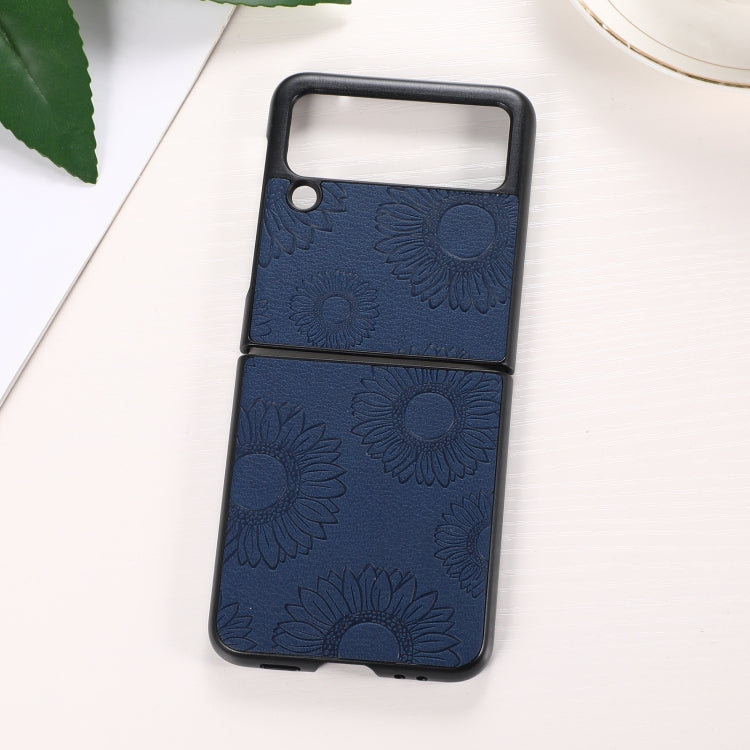 Sunflower Pattern PU+TPU+PC Shockproof Phone Case, For iPhone 13 Pro Max, For Motorola Razr 5G, For Huawei P50 Pocket, For Samsung Galaxy Z Flip3 5G, For Samsung Galaxy Z Fold3 5G
