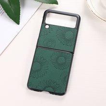 Load image into Gallery viewer, Sunflower Pattern PU+TPU+PC Shockproof Phone Case, For iPhone 13 Pro Max, For Motorola Razr 5G, For Huawei P50 Pocket, For Samsung Galaxy Z Flip3 5G, For Samsung Galaxy Z Fold3 5G