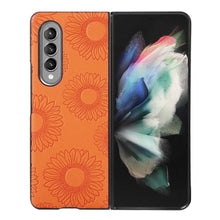 Load image into Gallery viewer, Sunflower Pattern PU+TPU+PC Shockproof Phone Case, For iPhone 13 Pro Max, For Motorola Razr 5G, For Huawei P50 Pocket, For Samsung Galaxy Z Flip3 5G, For Samsung Galaxy Z Fold3 5G
