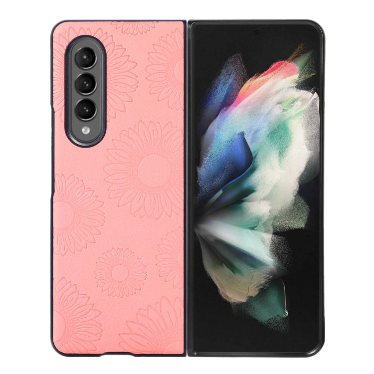 Sunflower Pattern PU+TPU+PC Shockproof Phone Case, For iPhone 13 Pro Max, For Motorola Razr 5G, For Huawei P50 Pocket, For Samsung Galaxy Z Flip3 5G, For Samsung Galaxy Z Fold3 5G