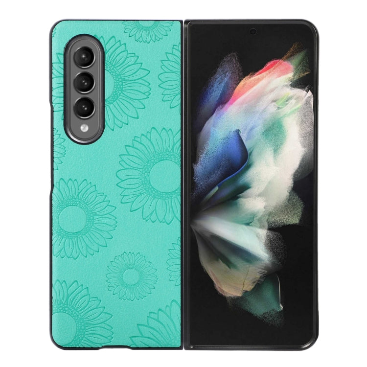 Sunflower Pattern PU+TPU+PC Shockproof Phone Case, For iPhone 13 Pro Max, For Motorola Razr 5G, For Huawei P50 Pocket, For Samsung Galaxy Z Flip3 5G, For Samsung Galaxy Z Fold3 5G