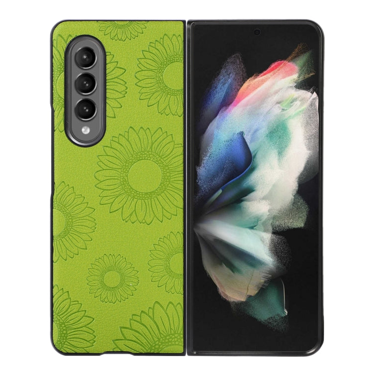 Sunflower Pattern PU+TPU+PC Shockproof Phone Case, For iPhone 13 Pro Max, For Motorola Razr 5G, For Huawei P50 Pocket, For Samsung Galaxy Z Flip3 5G, For Samsung Galaxy Z Fold3 5G