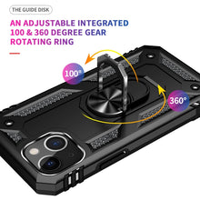 Load image into Gallery viewer, Shockproof TPU + PC Ring Holder Phone Case, For iPhone 14, For iPhone 14 Plus, For iPhone 14 Pro, For iPhone 14 Pro Max