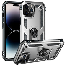 Load image into Gallery viewer, Shockproof TPU + PC Ring Holder Phone Case, For iPhone 14, For iPhone 14 Plus, For iPhone 14 Pro, For iPhone 14 Pro Max