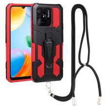 Load image into Gallery viewer, Lanyard Mecha Armor Kickstand PC + TPU Phone Case, For Xiaomi Poco X4 Pro 5G, For Xiaomi Redmi 10C, For Xiaomi Redmi Note 11 Pro Global, For Xiaomi Redmi Note 11S, For OPPO Realme C31