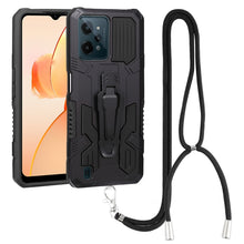 Load image into Gallery viewer, Lanyard Mecha Armor Kickstand PC + TPU Phone Case, For Xiaomi Poco X4 Pro 5G, For Xiaomi Redmi 10C, For Xiaomi Redmi Note 11 Pro Global, For Xiaomi Redmi Note 11S, For OPPO Realme C31