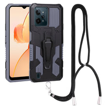 Load image into Gallery viewer, Lanyard Mecha Armor Kickstand PC + TPU Phone Case, For Xiaomi Poco X4 Pro 5G, For Xiaomi Redmi 10C, For Xiaomi Redmi Note 11 Pro Global, For Xiaomi Redmi Note 11S, For OPPO Realme C31