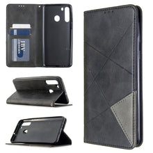 Load image into Gallery viewer, Rhombus Texture Horizontal Flip Magnetic Leather Case with Holder &amp; Card Slots &amp; Wallet, For Galaxy A01, For Galaxy A21