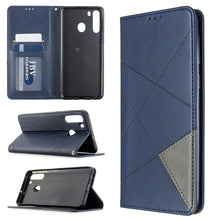 Load image into Gallery viewer, Rhombus Texture Horizontal Flip Magnetic Leather Case with Holder &amp; Card Slots &amp; Wallet, For Galaxy A01, For Galaxy A21