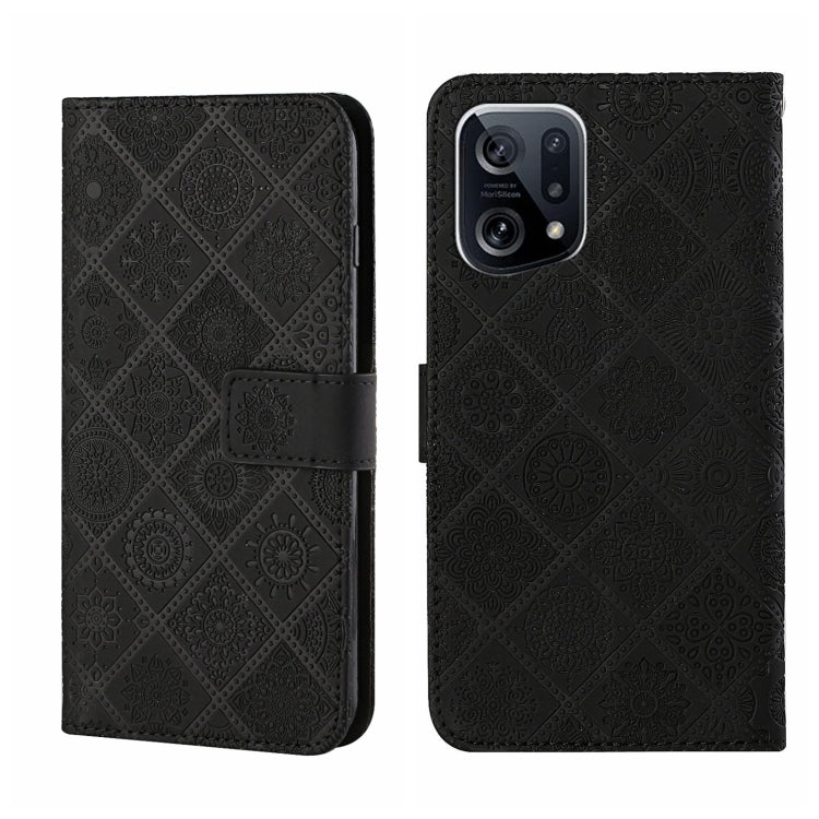 Ethnic Style Embossed Pattern Leather Phone Case, For OPPO A96 5G, For OPPO Find X5, For OPPO Find X5 Pro, For OPPO Realme 9i, For OPPO Reno7, For Xiaomi Poco M4 Pro 5G