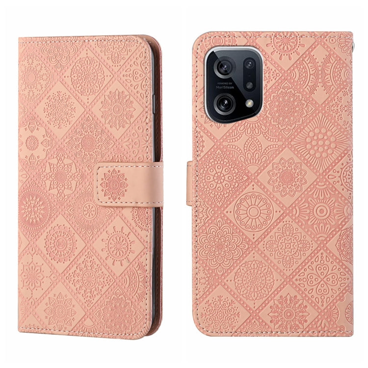 Ethnic Style Embossed Pattern Leather Phone Case, For OPPO A96 5G, For OPPO Find X5, For OPPO Find X5 Pro, For OPPO Realme 9i, For OPPO Reno7, For Xiaomi Poco M4 Pro 5G
