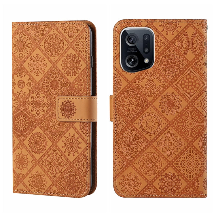 Ethnic Style Embossed Pattern Leather Phone Case, For OPPO A96 5G, For OPPO Find X5, For OPPO Find X5 Pro, For OPPO Realme 9i, For OPPO Reno7, For Xiaomi Poco M4 Pro 5G