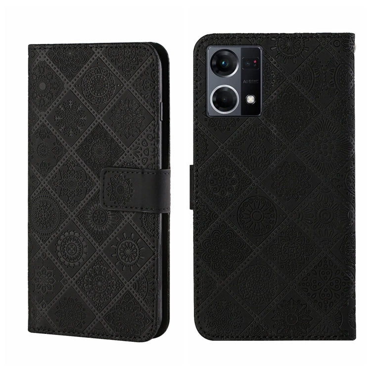 Ethnic Style Embossed Pattern Leather Phone Case, For OPPO A96 5G, For OPPO Find X5, For OPPO Find X5 Pro, For OPPO Realme 9i, For OPPO Reno7, For Xiaomi Poco M4 Pro 5G