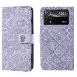 Ethnic Style Embossed Pattern Leather Phone Case, For Xiaomi Poco X4 Pro 5G, For Xiaomi 12 Lite
