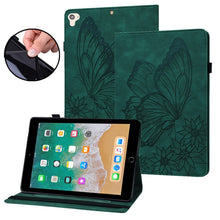 Load image into Gallery viewer, Big Butterfly Embossed Smart Leather Tablet Case, For iPad 10.2 2020 / Air 2019, For iPad Air 2 / 9.7 2018&amp;2017, For iPad mini 2024 / mini 6, For iPad mini 2019 / 4 / 3 / 2 / 1, For iPad Pro 11 2022 / 2021&amp;2020 / Air 2020 / 11 2024