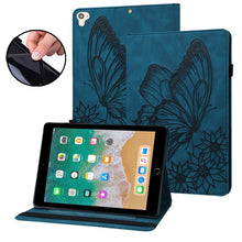 Load image into Gallery viewer, Big Butterfly Embossed Smart Leather Tablet Case, For iPad 10.2 2020 / Air 2019, For iPad Air 2 / 9.7 2018&amp;2017, For iPad mini 2024 / mini 6, For iPad mini 2019 / 4 / 3 / 2 / 1, For iPad Pro 11 2022 / 2021&amp;2020 / Air 2020 / 11 2024