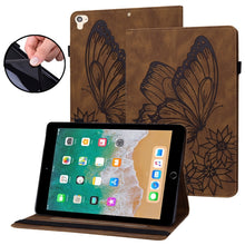 Load image into Gallery viewer, Big Butterfly Embossed Smart Leather Tablet Case, For iPad 10.2 2020 / Air 2019, For iPad Air 2 / 9.7 2018&amp;2017, For iPad mini 2024 / mini 6, For iPad mini 2019 / 4 / 3 / 2 / 1, For iPad Pro 11 2022 / 2021&amp;2020 / Air 2020 / 11 2024