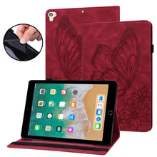 Load image into Gallery viewer, Big Butterfly Embossed Smart Leather Tablet Case, For iPad 10.2 2020 / Air 2019, For iPad Air 2 / 9.7 2018&amp;2017, For iPad mini 2024 / mini 6, For iPad mini 2019 / 4 / 3 / 2 / 1, For iPad Pro 11 2022 / 2021&amp;2020 / Air 2020 / 11 2024