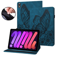 Load image into Gallery viewer, Big Butterfly Embossed Smart Leather Tablet Case, For iPad 10.2 2020 / Air 2019, For iPad Air 2 / 9.7 2018&amp;2017, For iPad mini 2024 / mini 6, For iPad mini 2019 / 4 / 3 / 2 / 1, For iPad Pro 11 2022 / 2021&amp;2020 / Air 2020 / 11 2024