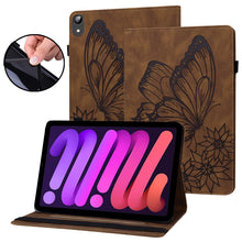 Load image into Gallery viewer, Big Butterfly Embossed Smart Leather Tablet Case, For iPad 10.2 2020 / Air 2019, For iPad Air 2 / 9.7 2018&amp;2017, For iPad mini 2024 / mini 6, For iPad mini 2019 / 4 / 3 / 2 / 1, For iPad Pro 11 2022 / 2021&amp;2020 / Air 2020 / 11 2024