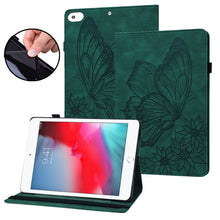 Load image into Gallery viewer, Big Butterfly Embossed Smart Leather Tablet Case, For iPad 10.2 2020 / Air 2019, For iPad Air 2 / 9.7 2018&amp;2017, For iPad mini 2024 / mini 6, For iPad mini 2019 / 4 / 3 / 2 / 1, For iPad Pro 11 2022 / 2021&amp;2020 / Air 2020 / 11 2024