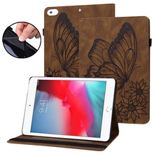 Load image into Gallery viewer, Big Butterfly Embossed Smart Leather Tablet Case, For iPad 10.2 2020 / Air 2019, For iPad Air 2 / 9.7 2018&amp;2017, For iPad mini 2024 / mini 6, For iPad mini 2019 / 4 / 3 / 2 / 1, For iPad Pro 11 2022 / 2021&amp;2020 / Air 2020 / 11 2024