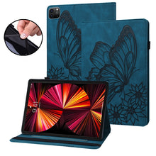 Load image into Gallery viewer, Big Butterfly Embossed Smart Leather Tablet Case, For iPad 10.2 2020 / Air 2019, For iPad Air 2 / 9.7 2018&amp;2017, For iPad mini 2024 / mini 6, For iPad mini 2019 / 4 / 3 / 2 / 1, For iPad Pro 11 2022 / 2021&amp;2020 / Air 2020 / 11 2024