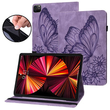 Load image into Gallery viewer, Big Butterfly Embossed Smart Leather Tablet Case, For iPad 10.2 2020 / Air 2019, For iPad Air 2 / 9.7 2018&amp;2017, For iPad mini 2024 / mini 6, For iPad mini 2019 / 4 / 3 / 2 / 1, For iPad Pro 11 2022 / 2021&amp;2020 / Air 2020 / 11 2024