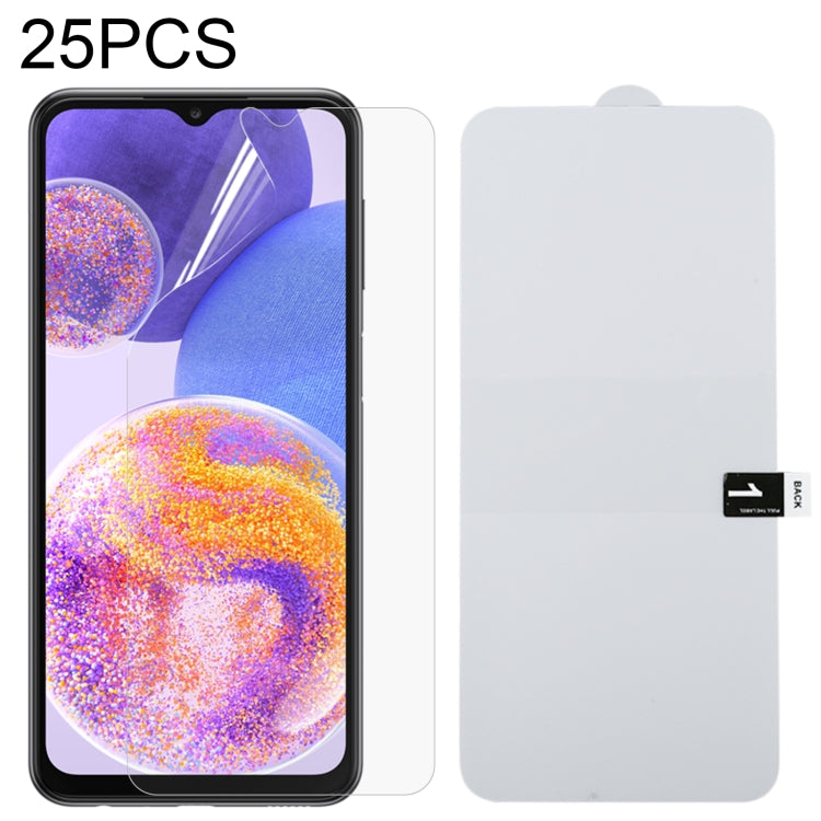 25 PCS Full Screen Protector Explosion-proof Hydrogel Film, For Samsung Galaxy A13 / A23 5G (25 PCS), For Samsung Galaxy A23 (25 PCS), For Samsung Galaxy A73 (25 PCS), For Xiaomi Redmi Note 11T Pro/11T Pro+ (25 PCS)