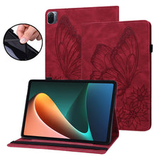 Load image into Gallery viewer, Big Butterfly Embossed Leather Tablet Case, For Xiaomi Pad 5, For Xiaomi Pad 5 Pro