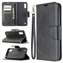Load image into Gallery viewer, Retro Lambskin Texture Pure Color Horizontal Flip PU Leather Case with Holder &amp; Card Slots &amp; Wallet &amp; Lanyard, For Galaxy A01, For Galaxy A21