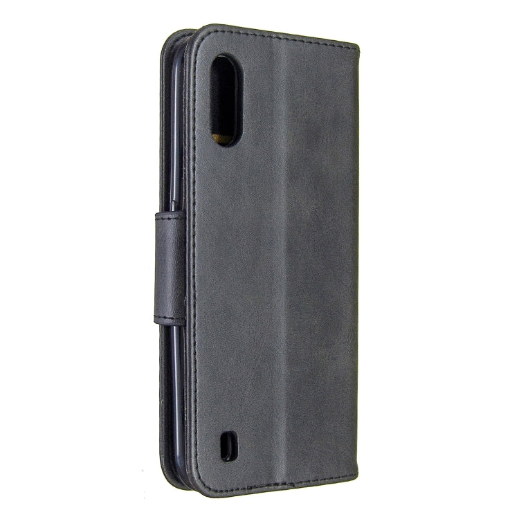 Retro Lambskin Texture Pure Color Horizontal Flip PU Leather Case with Holder & Card Slots & Wallet & Lanyard, For Galaxy A01, For Galaxy A21