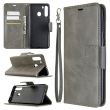 Load image into Gallery viewer, Retro Lambskin Texture Pure Color Horizontal Flip PU Leather Case with Holder &amp; Card Slots &amp; Wallet &amp; Lanyard, For Galaxy A01, For Galaxy A21