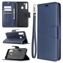 Load image into Gallery viewer, Retro Lambskin Texture Pure Color Horizontal Flip PU Leather Case with Holder &amp; Card Slots &amp; Wallet &amp; Lanyard, For Galaxy A01, For Galaxy A21