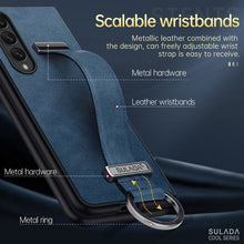 Load image into Gallery viewer, SULADA Cool Series PC + Leather Texture Skin Feel Shockproof Phone Case, For Samsung Galaxy Z Fold3 5G, For iPhone 12, For iPhone 13, For Samsung Galaxy S22 5G, For Samsung Galaxy Z Fold2, For Samsung Galaxy Z Flip3, For iPhone 12 Pro                  ...