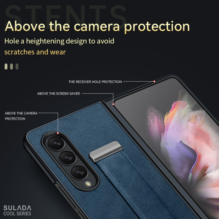 SULADA Cool Series PC + Leather Texture Skin Feel Shockproof Phone Case, For Samsung Galaxy Z Fold3 5G, For iPhone 12, For iPhone 13, For Samsung Galaxy S22 5G, For Samsung Galaxy Z Fold2, For Samsung Galaxy Z Flip3, For iPhone 12 Pro                  ...