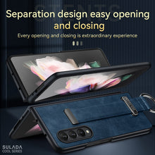 Load image into Gallery viewer, SULADA Cool Series PC + Leather Texture Skin Feel Shockproof Phone Case, For Samsung Galaxy Z Fold3 5G, For iPhone 12, For iPhone 13, For Samsung Galaxy S22 5G, For Samsung Galaxy Z Fold2, For Samsung Galaxy Z Flip3, For iPhone 12 Pro                  ...